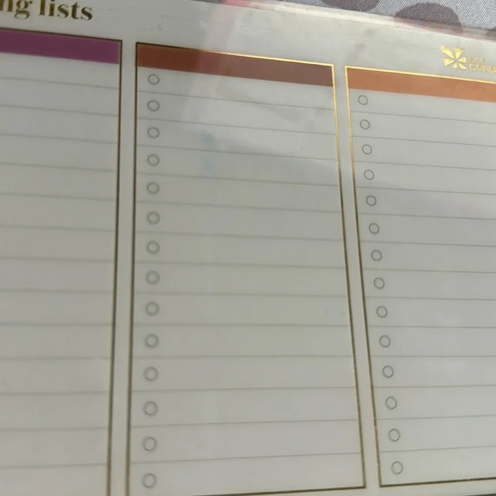 Erin condren shopping list